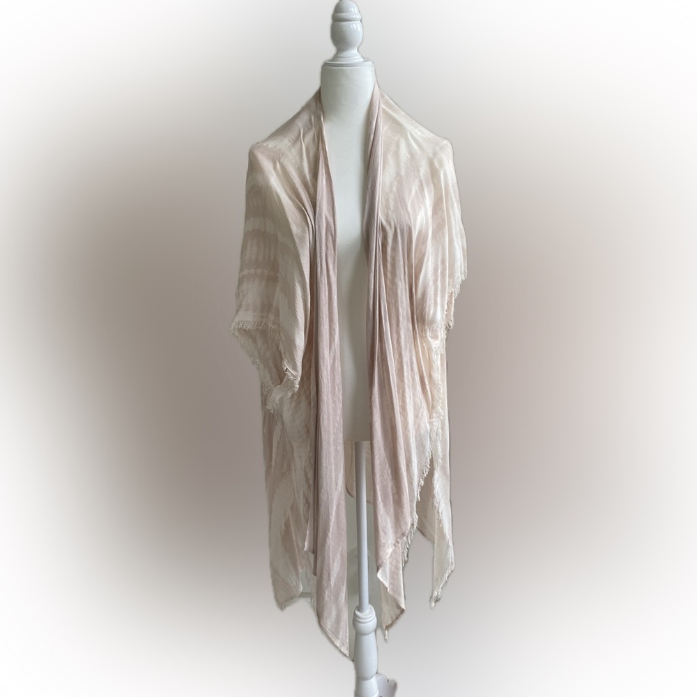 Elegant Cream Shawl/Wrap. Perfect for layering.